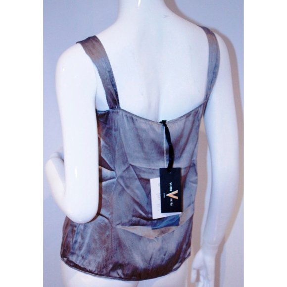 VOTRE NOM Designer RINWAY Silk Strap TOP Shirt ( XS ) - Picture 2 of 2